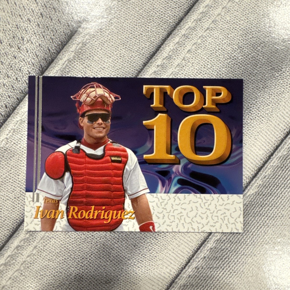 2026 Panini Decades 90s Pop Culture Ivan Rodriguez Top 10 Insert T10-IR